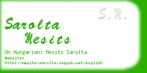 sarolta mesits business card